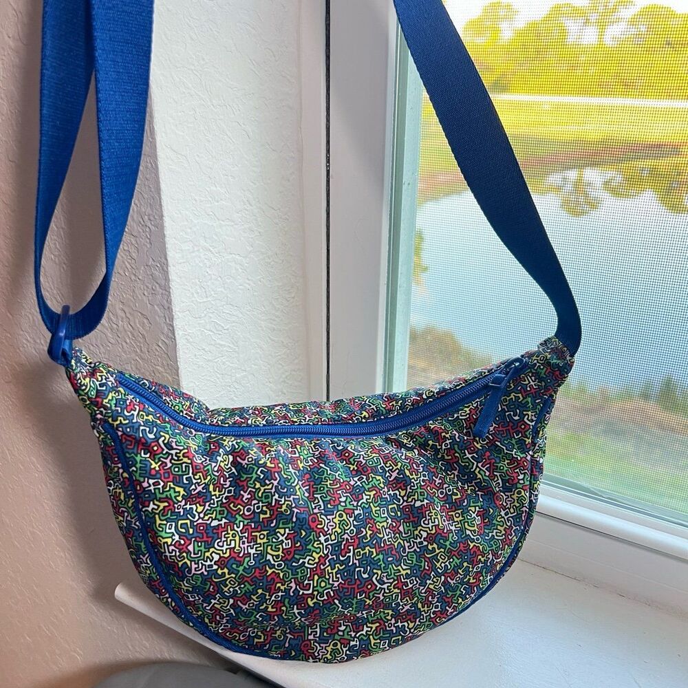 UNIQLO Round Mini Shoulder Belt Bag in Limited Edition Keith Haring Print
